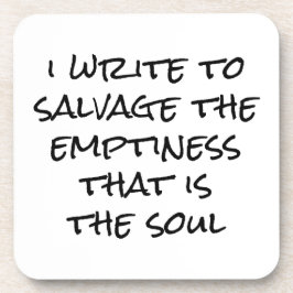 Ik schrijf hard plastic Onderzetter