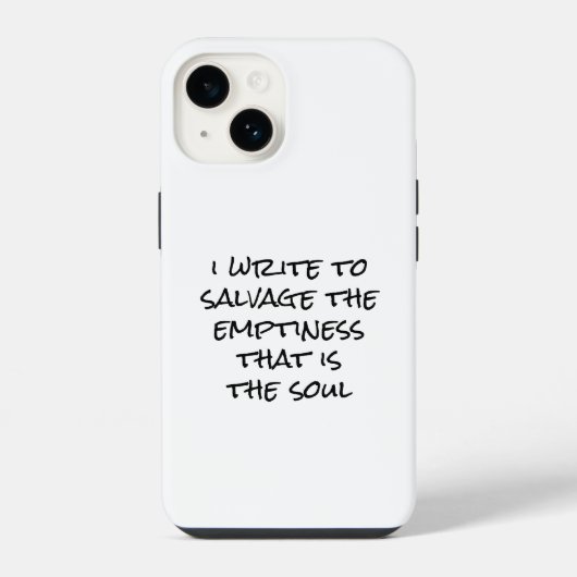 Ik schrijf iPhone Case Hoesje (Achterkant)
