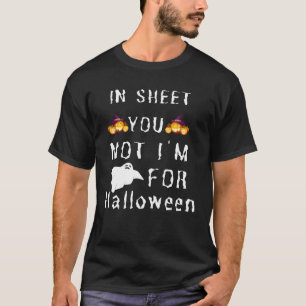 Ik schrijf je niet zo klaar voor Halloween Ghost T-shirt