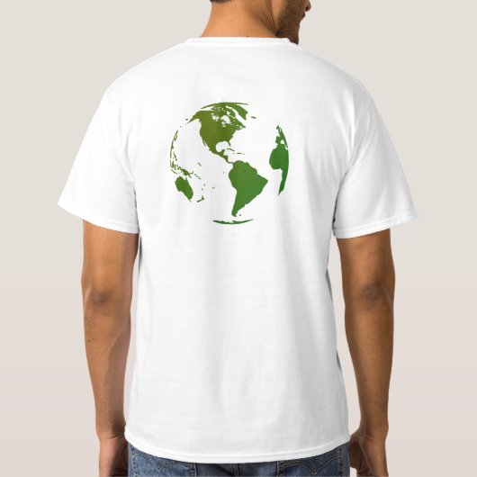 Ik schrijf om het wereldt-shirt te veranderen t-shirt (Achterkant)