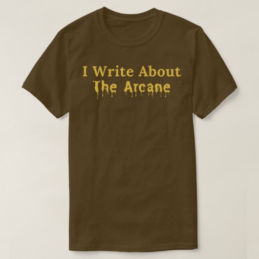 Ik schrijf over de Arcane T-shirt (Design voorkant)