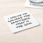 Ik schrijf papieren Onderzetter (Schuin)