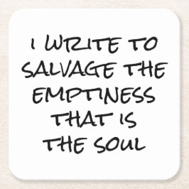 Ik schrijf papieren Onderzetter