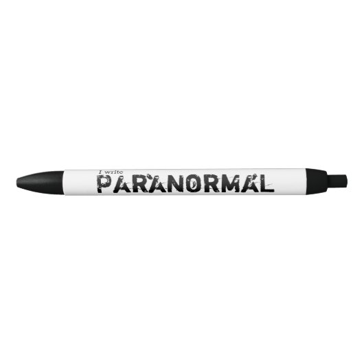 Ik schrijf paranormaal, spoken zwarte inkt pen (Voorkant)