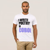 Ik schrijf poëzie in COBOL T-shirt (Voorkant volledig)