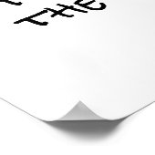 Ik schrijf Poster (Hoek)