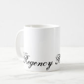 Ik schrijf Regency Romance Koffiemok (Voorkant links)