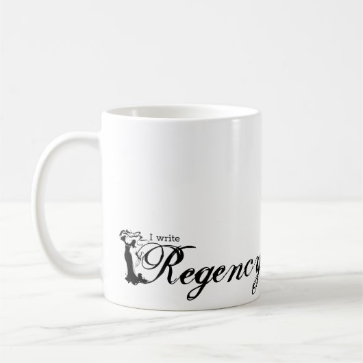 Ik schrijf Regency Romance Koffiemok (Links)