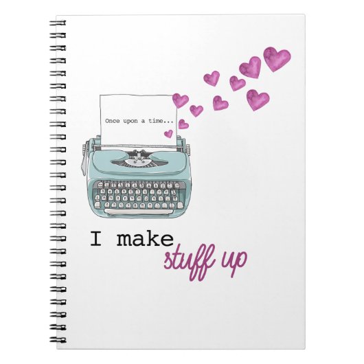 IK SCHRIJF STUFF spiraal Notitieboek voor schrijve (Voorkant)