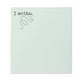 Ik schrijf. van de schrijver notitieblok (Voorkant)