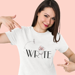 Ik schrijf vrolijk en stijlvol t-shirt