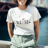 Ik schrijf vrolijk en stijlvol t-shirt