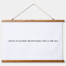 Ik schrijf Wood Topped Wall Tapestry