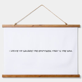 Ik schrijf Wood Topped Wall Tapestry Hangend Wandkleed