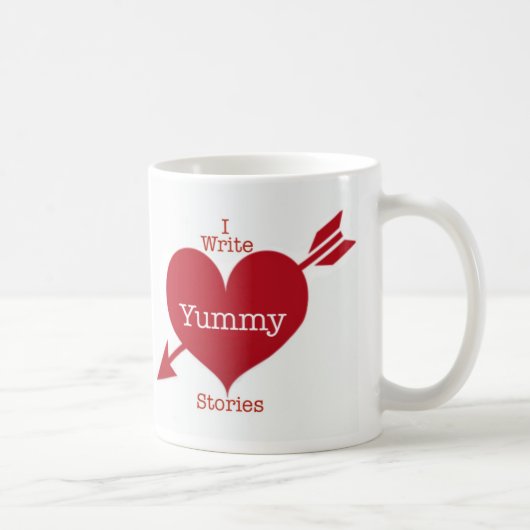 Ik schrijf Yummy Stories Mok (Rechts)