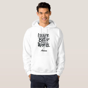 Ik schrik beter met woorden Halloween Custom Hoodie