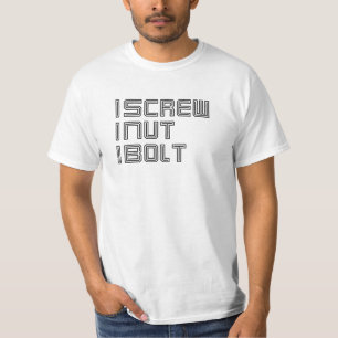 Ik schroef een moer... ik heb een grappige minimal t-shirt