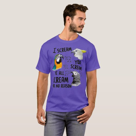 Ik schroef je met Funam Parrot. T-shirt (Voorkant volledig)