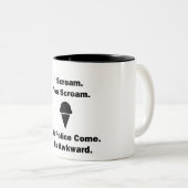 Ik schroef je... tweekleurige koffiemok (Voorkant rechts)