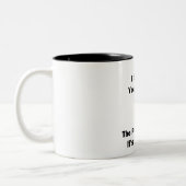 Ik schroef je... tweekleurige koffiemok (Links)