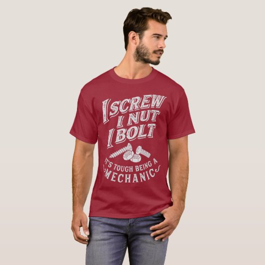 Ik schroef me om schimmelaar te maken  Mannen T-shirt (Voorkant volledig)