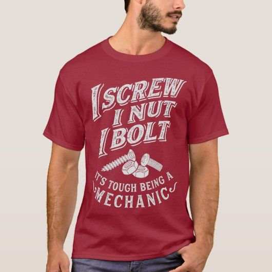 Ik schroef me om schimmelaar te maken  Mannen T-shirt (Voorkant)