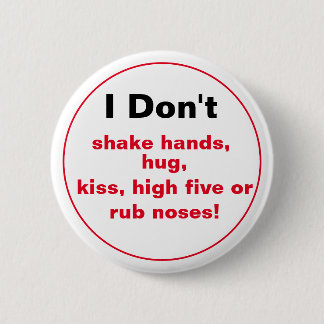 Ik schud geen handen.... Button