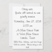 Ik schudde mijn familie over reünie-uitvindingen kaart (Achterkant)