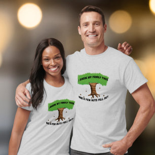 Ik schudde mijn familiestamboom en een paar noten t-shirt