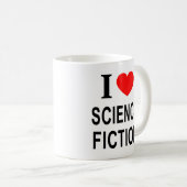 Ik ❤️ SCIENCEFICTION IK HOU VAN SCIENCE FICTION IK Koffiemok (Voorkant rechts)