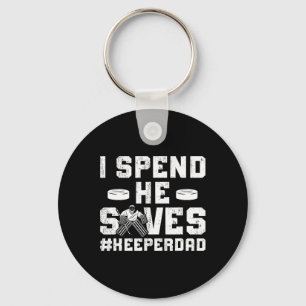 Ik Scoor Hij Redt Hockey Keeper Vader IJshockey Do Sleutelhanger