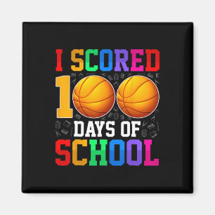 Ik scoorde 100 dagen school Bysketll Kids Student Magneet