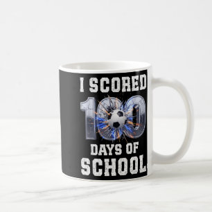 Ik scoorde 100 dagen schoolvoetbal 100ste dag van  koffiemok