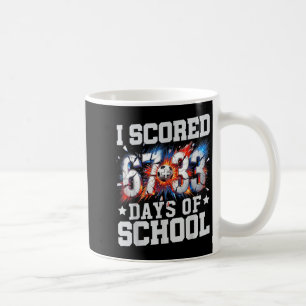 Ik scoorde 100 dagen schoolvoetbal 100ste dag van koffiemok