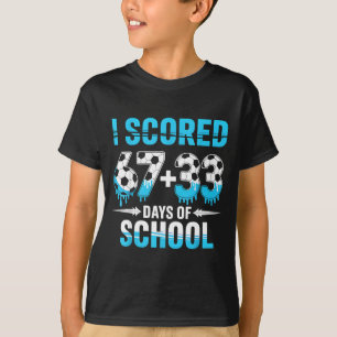 Ik scoorde 100 dagen schoolvoetbal 100ste dag van t-shirt
