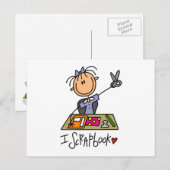 Ik scrapbook briefkaart (Voorkant / Achterkant)