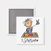 Ik scrapbook magneet (Voorkant / Achterkant)