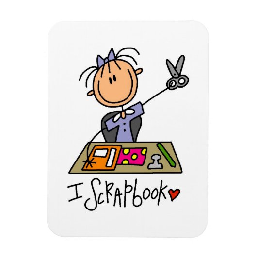 Ik scrapbook magneet (Verticaal)