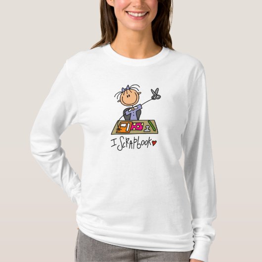 Ik scrapbook t-shirt (Voorkant)