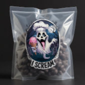 "Ik Scream" Grappige Geest Chef Halloween Ijs Stic Sticker