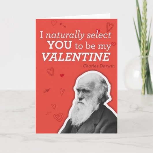 Ik selecteer u natuurlijk als mijn Valentijn Feestdagen Kaart (Voorkant)
