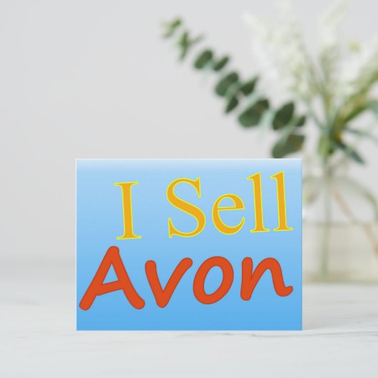 Ik Sell Avon Briefkaart (Staand voorkant)