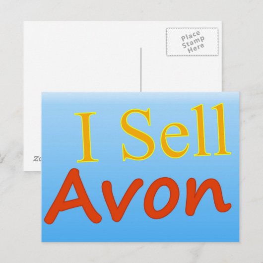 Ik Sell Avon Briefkaart (Voorkant / Achterkant)