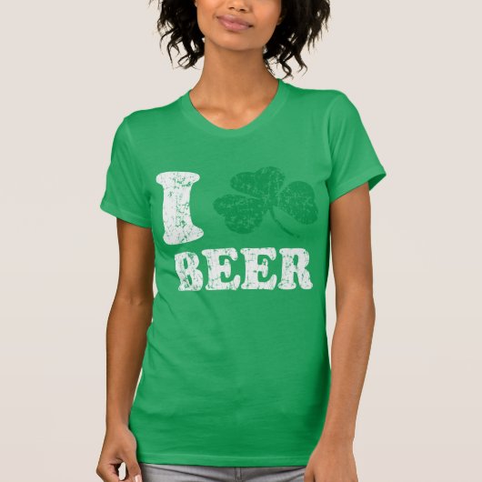 Ik Shamrock Beer Irish St Patricks Day T-shirt (Voorkant)