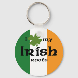 Ik "shamrock" mijn Ierse wortels Sleutelhanger