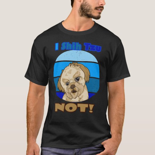 Ik Shih Tzu niet voor hondenmix T-shirt (Voorkant)