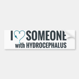 Ik Shunt Heart iemand met Hydrocephalus Bumpersticker