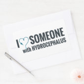 Ik Shunt Heart iemand met Hydrocephalus Rechthoekige Sticker (Envelop)