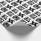 Ik Shuriken Ninja ~ Japans Nihongo Kanji Language Cadeaupapier (Hoek)