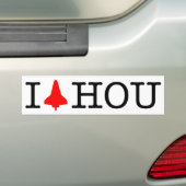 Ik Shuttle Houston Bumpersticker (Op auto)